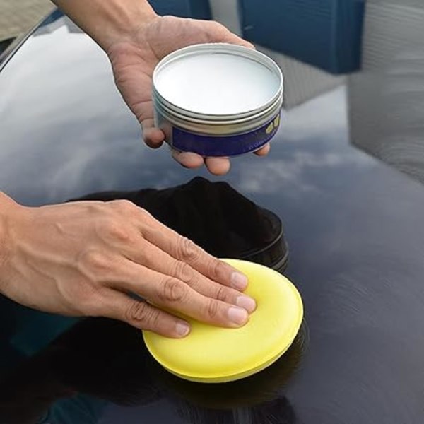 12 kpl keltaisia ​​auton kiillotussientä, pehmeä kiillotusvaahto
