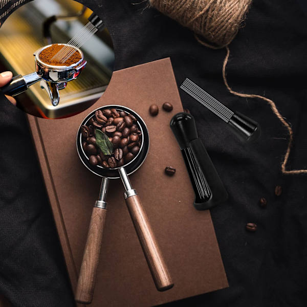 1 espressodispenser med holder, espressonål og dispenser