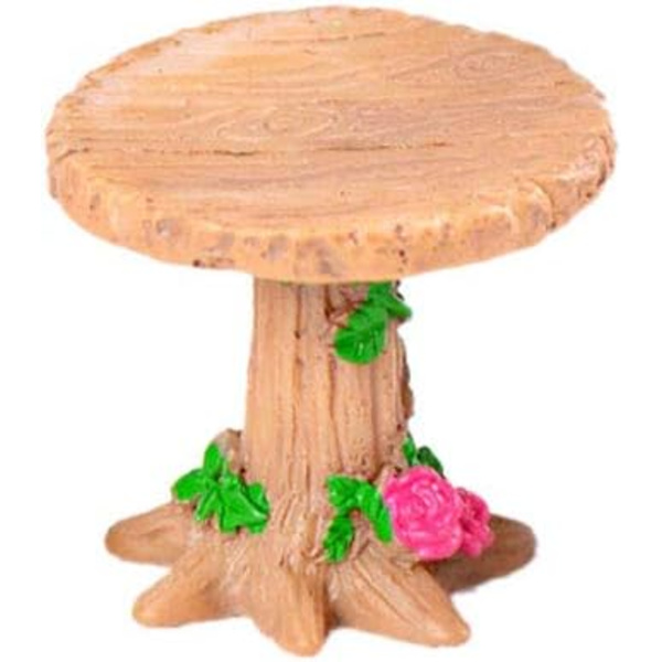 3 stk. Bord og Stoler Resin Håndverk Mikro Landskap Ornament Fee