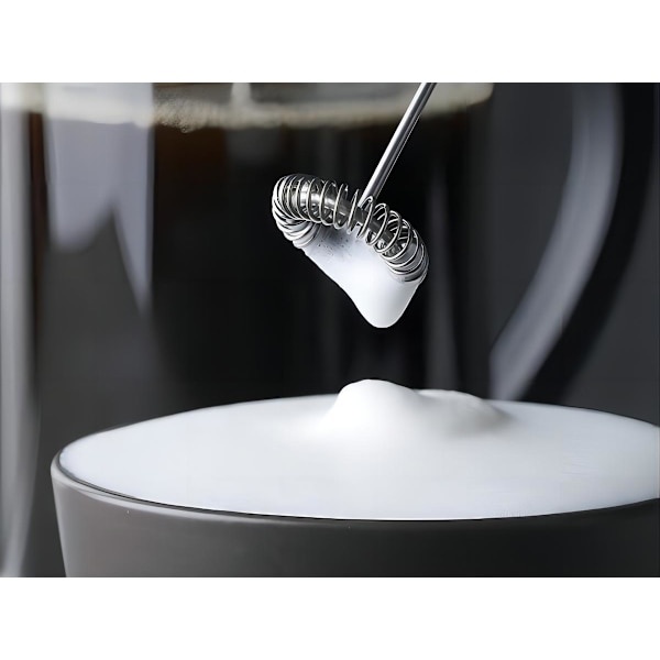1 elektrisk mjölkskummare för cappuccino, latte, matcha, varm choklad, ägg automatisk mjölkskummare