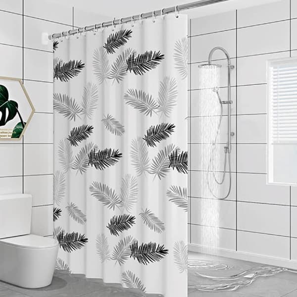 Dusjforheng Vanntett stoff badeforheng med krok