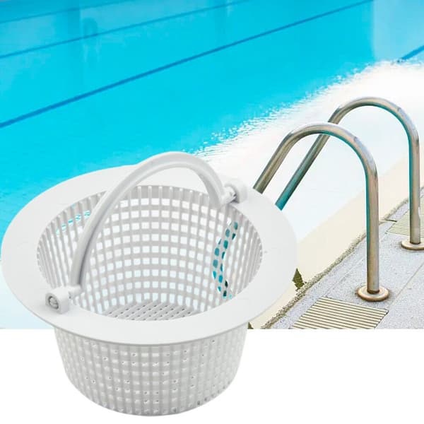 Skimmerkorg för ovanjordisk pool, genom väggen