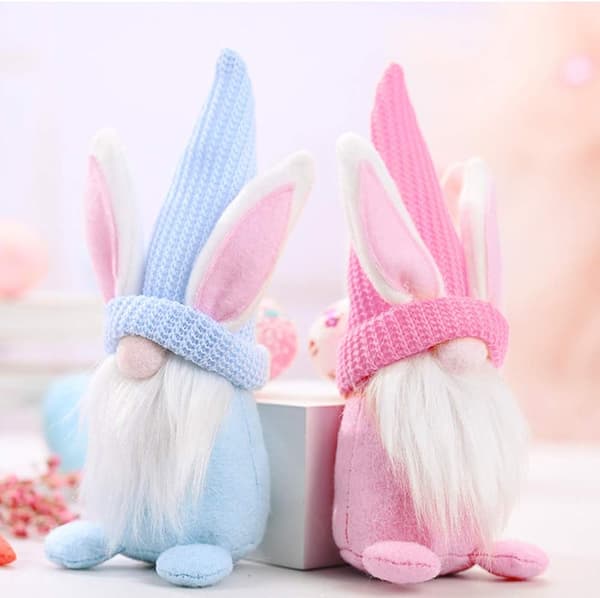 Påskdekoration, 2 Tomte Påsk Plyschdocka, Deco Påsk