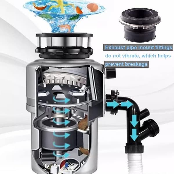 2-pack Flex-koppling 75499 Reservdelar för sophantering Kompatibel med Insink-erator