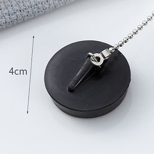 2 stk. Gummi Håndvaskprop med Kæde, Universal