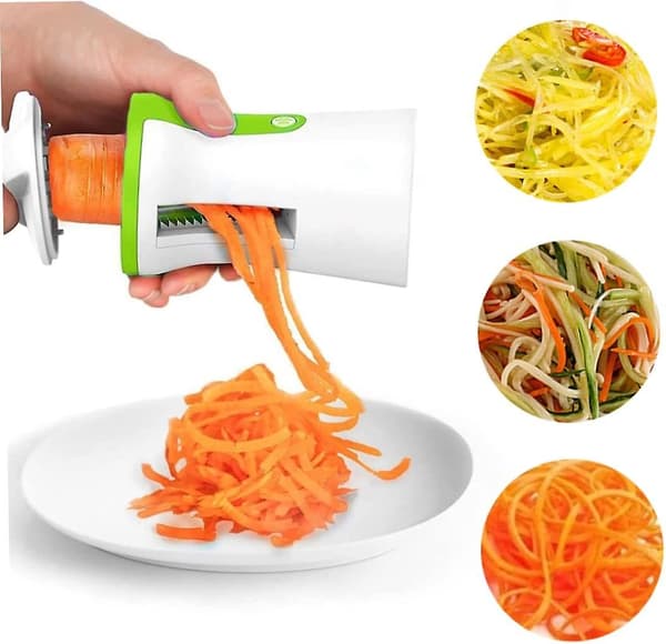 Grønnsaksspiralizer i rustfritt stål, potetskreller