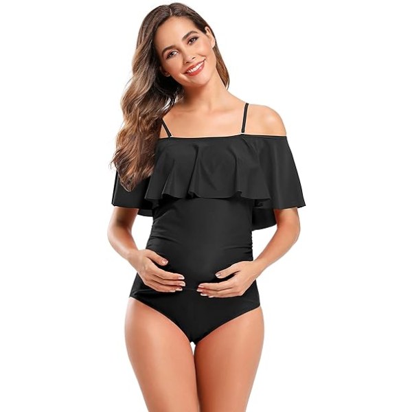Svangerskapsbadedrakt 1-delt Stroppeløs Bikini 1-delt Svangerskap