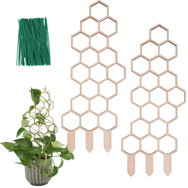 Ny plantegitter klatrende rattan interpolation blomsterstativ