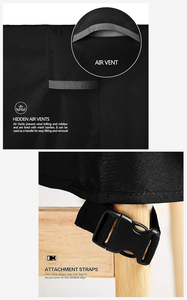 Havemøbelstolbetræk med Ventileret Net, (208*76*79/41CM)