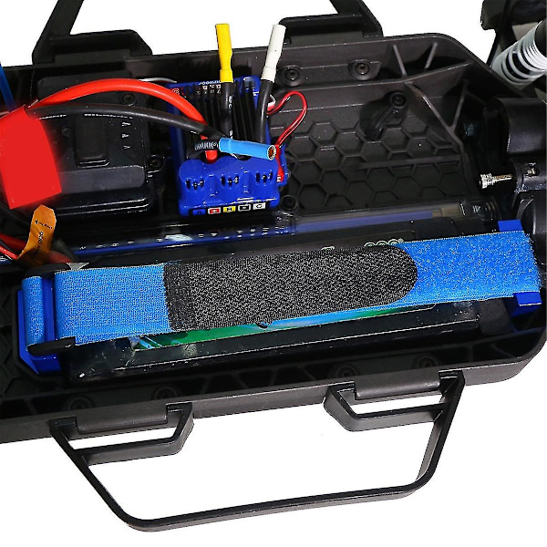 RC-bil Uppgraderingsdelar Batterihållare Aluminiumlegering för 1/10 F-150aptor R RC-bil Blå