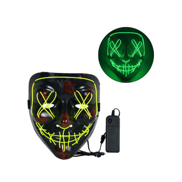 2022 Halloween Scary Mask Cosplay Led Costume Mask EL Wire Light