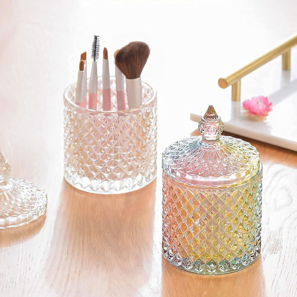 Store Beholder i Resin med låg, 3D Krukke Silikoneform, Smykkeopbevaringsbeholder Æskeform til Resin Støbning Hjemmeindretning