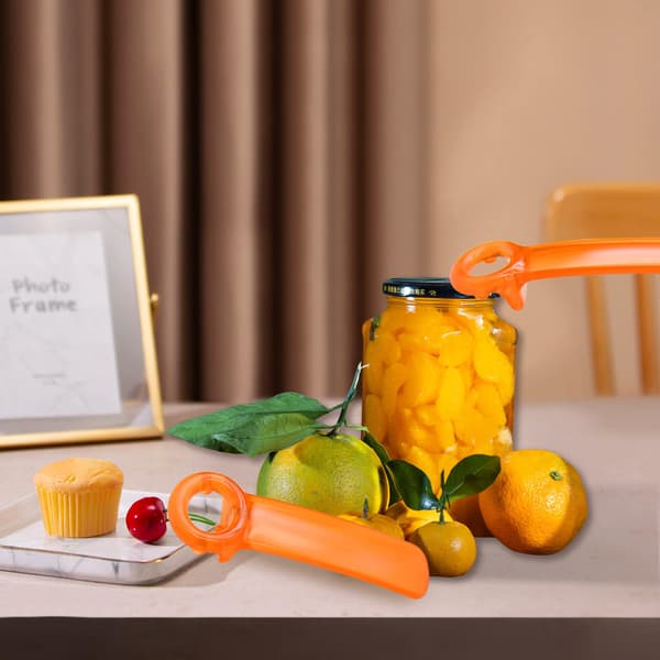 1 pakke orange dåseåbner med nøgle
