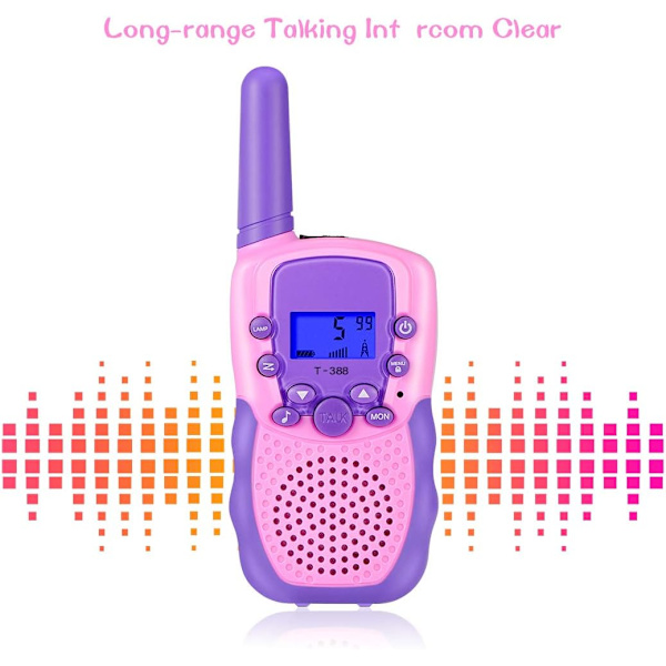 Tytöille 3-12-vuotiaille, Lasten Walkie Talkie 2-suuntainen radio 8