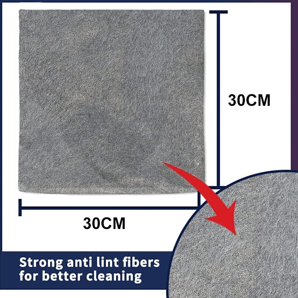 7 stykker 30*30cm magisk klut for vindusvask, vann