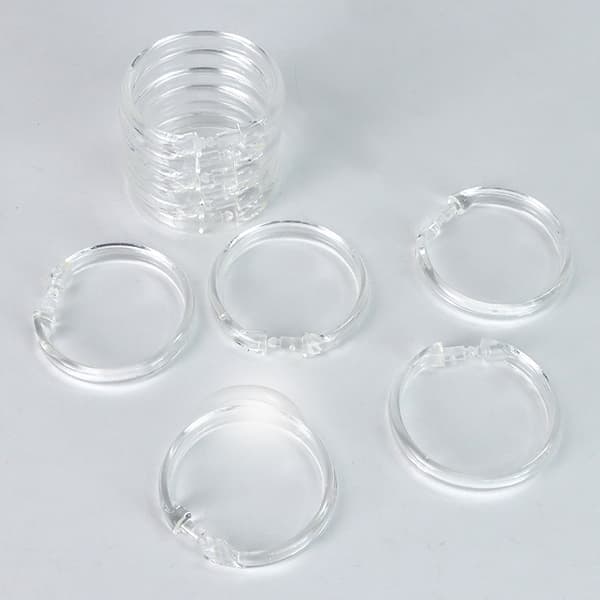 12-pack Moderna Enkla O-formade Duschdraperier för Badrum och