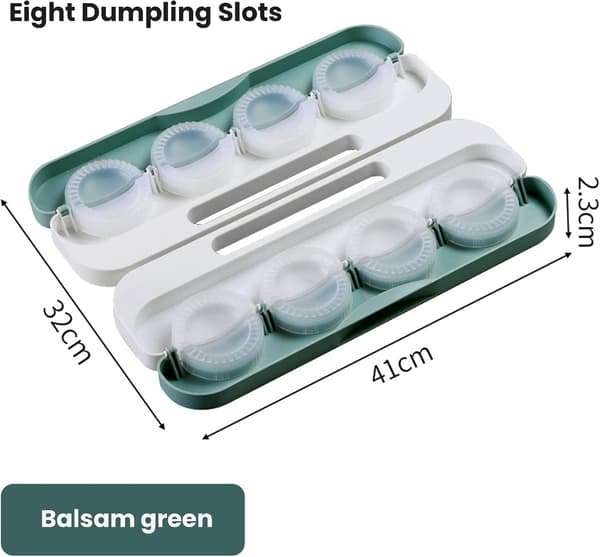 1 kpl (Vihreä) 8-in-1 Dumpling Maker - Helppo ja Nopea Työkalu Dumplingien Valmistukseen