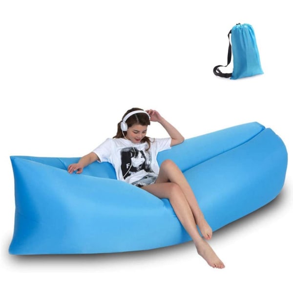 1 stk. Lazy oppustelig sofa oppustelig sofa udendørs strand luft