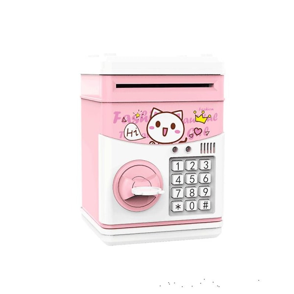 Automatic Electronic Money Box for Children - with Password -Pink
