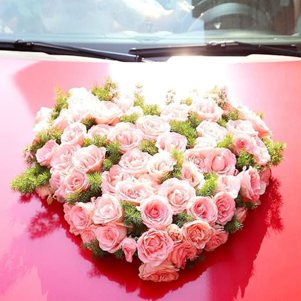 1 Stycke Blomsterfoam Hjärtaformad Kort, Färska Skumblommor, Skum