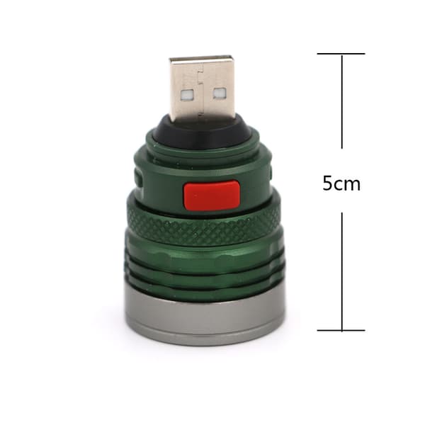LED-belysning USB hode mini fylllys aluminiumlegering sterk