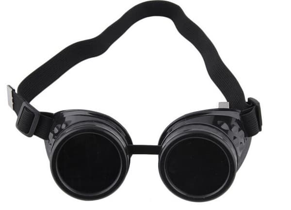 Trendy Retro Cosplay Style Retro Vindtætte Steampunk Briller,
