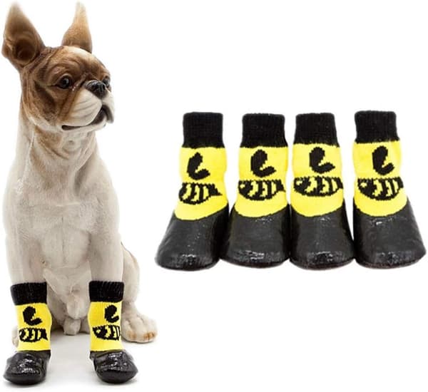 2 Par Hundstrumpor, Hundtasskydd, Husdjursstrumpor, Halksäkra