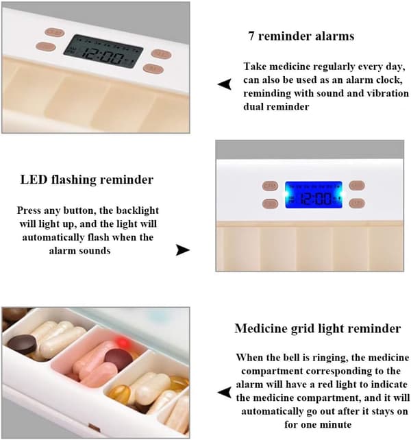 1 stk. (kaffe) Elektronisk Pilletimer-Påmindelse Automatisk