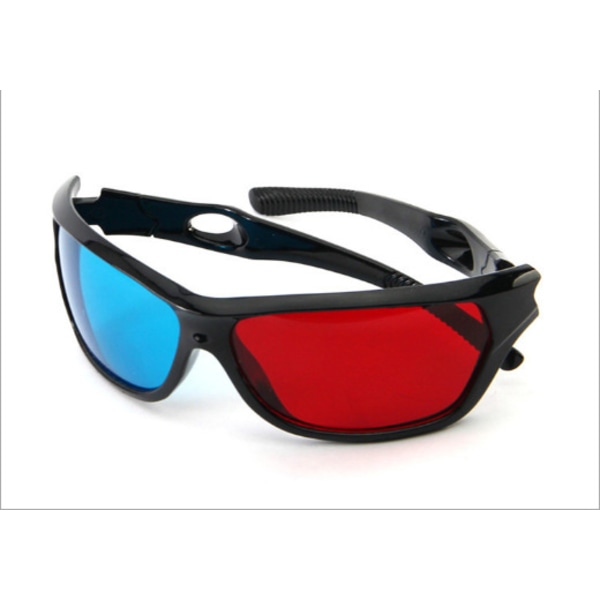 3D Röd/Cyan (Anaglyf 3D-glasögon) Kvalitets 3D-glasögon för PC 3D