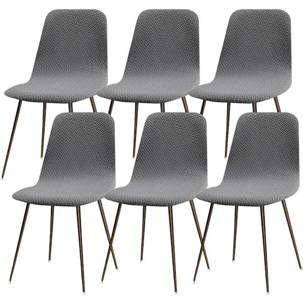 Utdragbar Stolsöverdrag Set om 6, Modern Tvättad Matstol