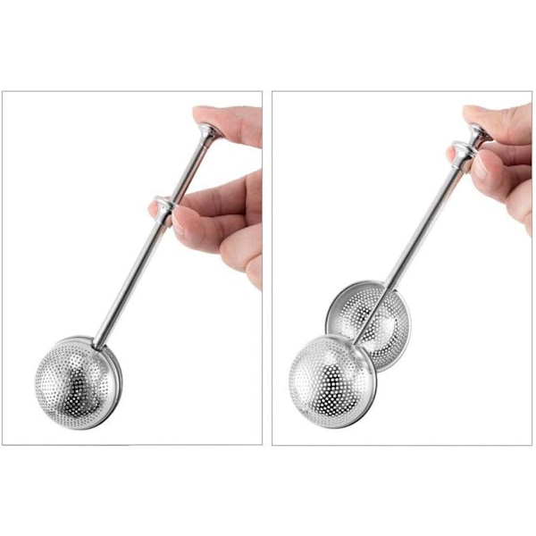 4 stk. Rustfrit Stål Te-Infuser Te-Sigte Sukker Mel Sigte Pulveriseret Sukker Shaker Duster Filter Te Interval