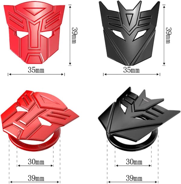 Transformers Auto Start-painike (Musta) Suojaava