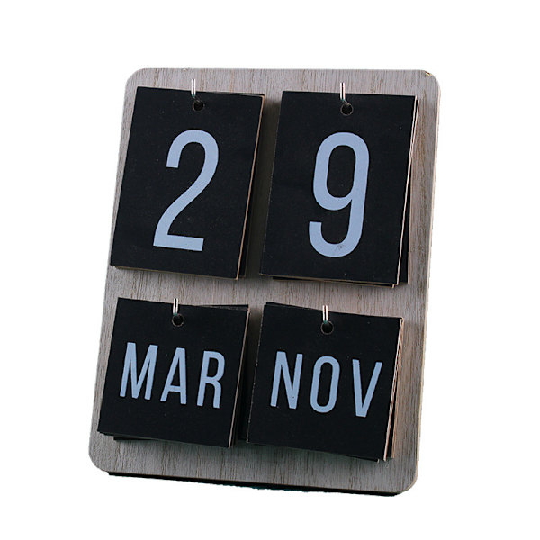 Träskrivbordsunderlägg Kalender med Vändbara Sidor för Skola