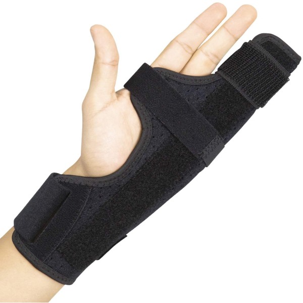 Double finger fixed protective device, fracture support, tendon