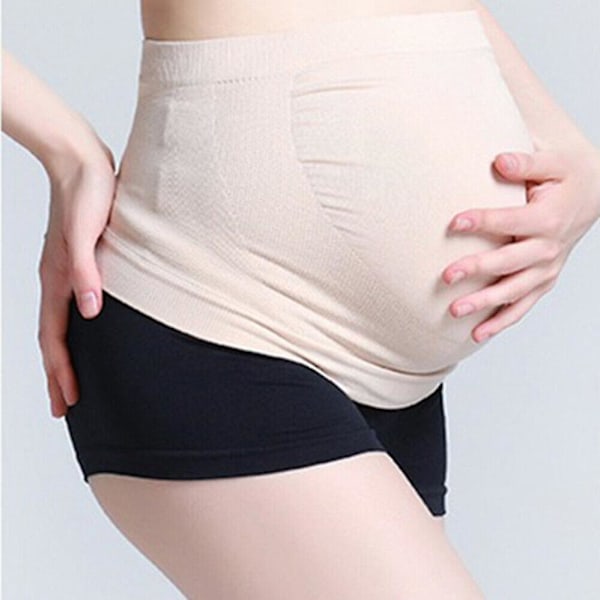 Graviditetsstøttebælte til kvinder - Maternity Back Belt - Mavebælte - Støtte til mave - Sort - XL