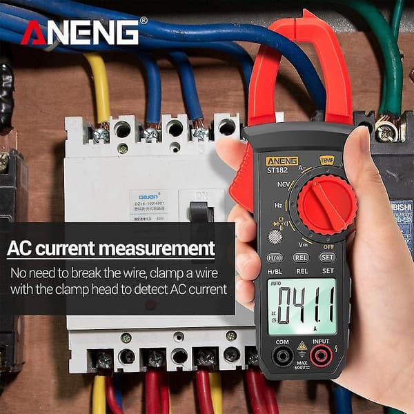 Aneng St182 Digitalt Tangamperemeter AC Strømmultimeter DC/AC Spenning