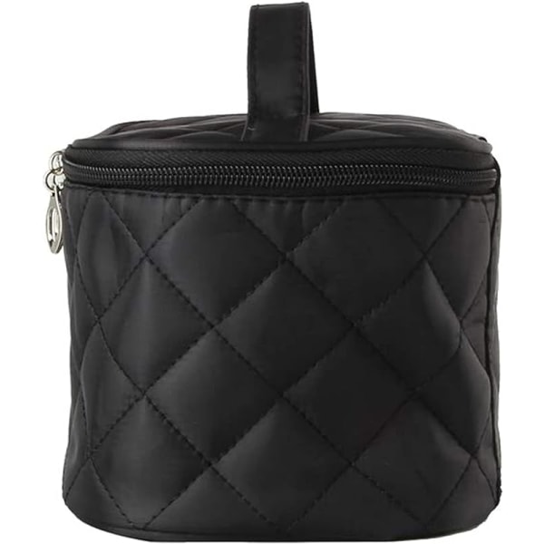 1 sort stor makeuptaske, bærbar, vandtæt, klassisk