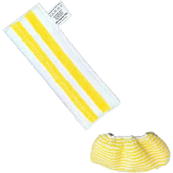 8 stk. dampmoppepuder til Kärcher SC2 SC3 SC4 SC5 damprenser mikrofiber moppekludesæt