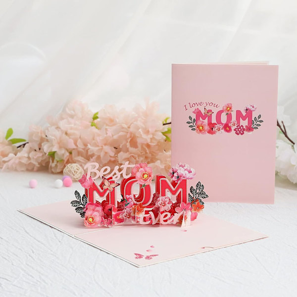 Morsdagskort, Bursdagskort til Mamma, 3D Pop Up Hilsen