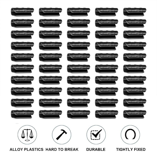 Plastklips for drivhusfilm, klipsrørklemme, tilkoblingssett