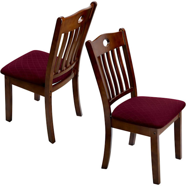 Set med 4 Stretch Jacquard Stolsitsöverdrag, Dammskyddande Matbord
