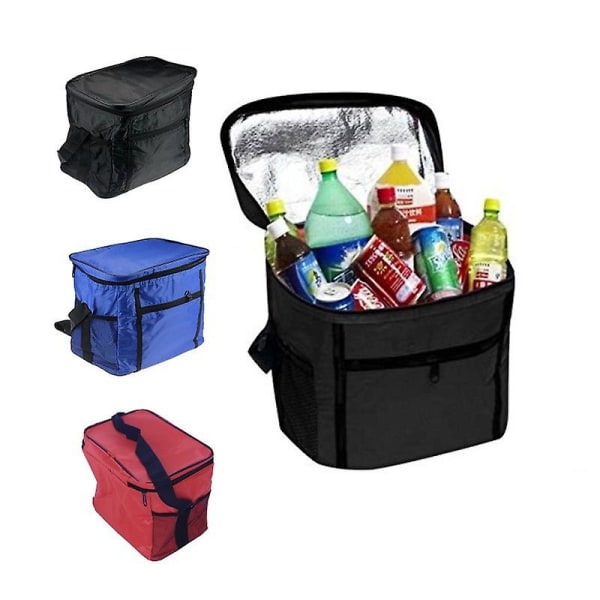 Black Cooler bag 27 17 24 cm, foldable cooler bag, picnic bags, insulated camping bag, thermal lunch bags, food cooler bag, picnic cooler bag, cooler