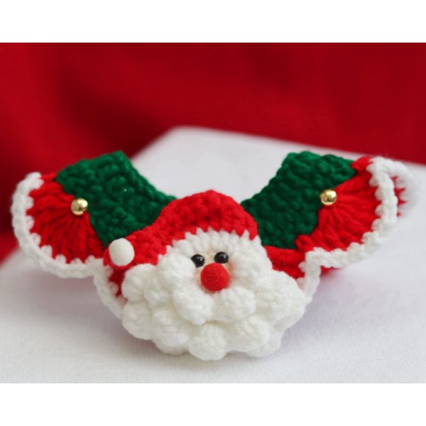 Hund & Katt Halsband Jultomte Handgjort Ull Julren