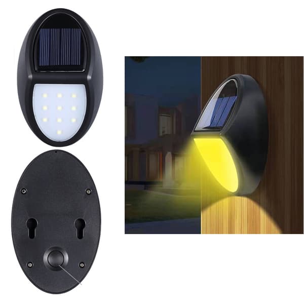 Solcellelampe Solcellehegnlys Hegnlys Vandafvisende LED-lys