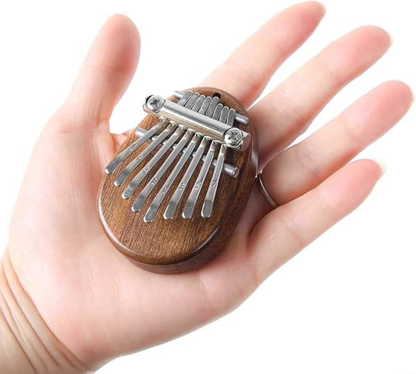 Mini 8-tons Pushkin Kalimba Present Dekorativ Ryggsäck + Snodd