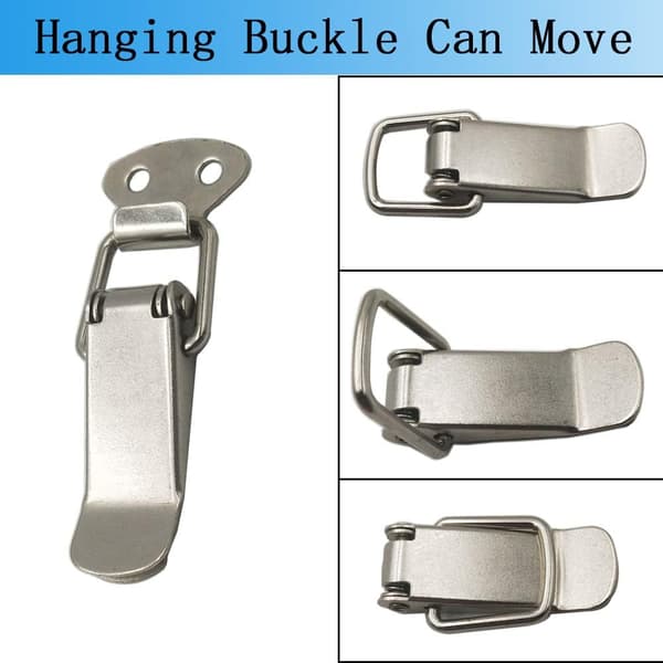 12 stk Solid Box Jern Fjærspenne Andetunge Spenne Flat Nese