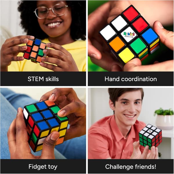 Spil Rubik's Cube, den originale 3x3 farvematchende puslespil, klassisk terning til problemløsning