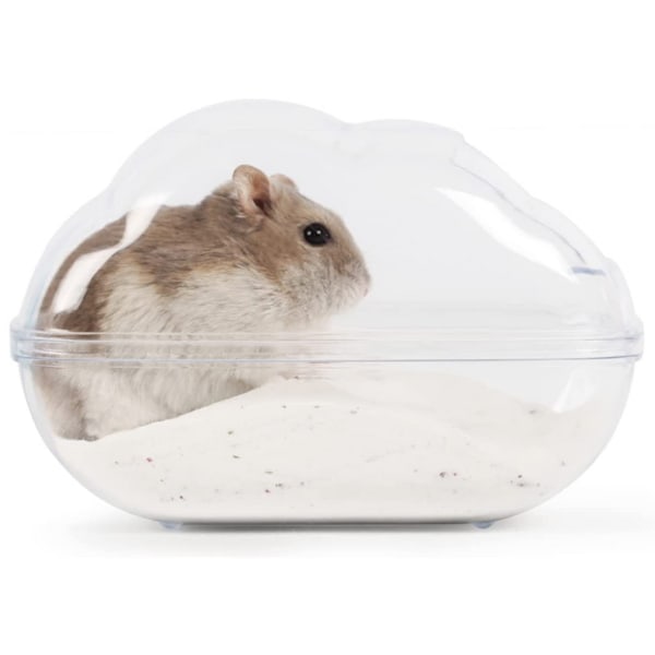 Sandbad för Hamster (L), Transparent Sandbad för Hamster med
