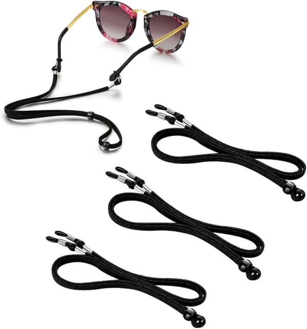 Glasögonsnöre, 3-pack Justerbara Universal Glasögonsnöre