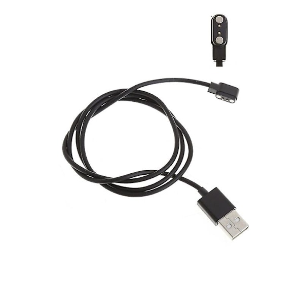 80cm magnetisk USB-ladekabel for smartklokke med magnetisk plugg 2,84 mm